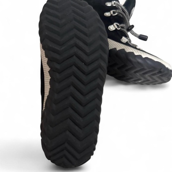 Sorel Black and Cream Lace-Up Boots - Picture 2 of 6